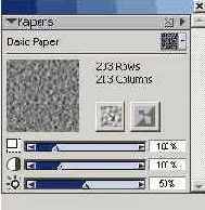 Секция Paper палитры Art Materials